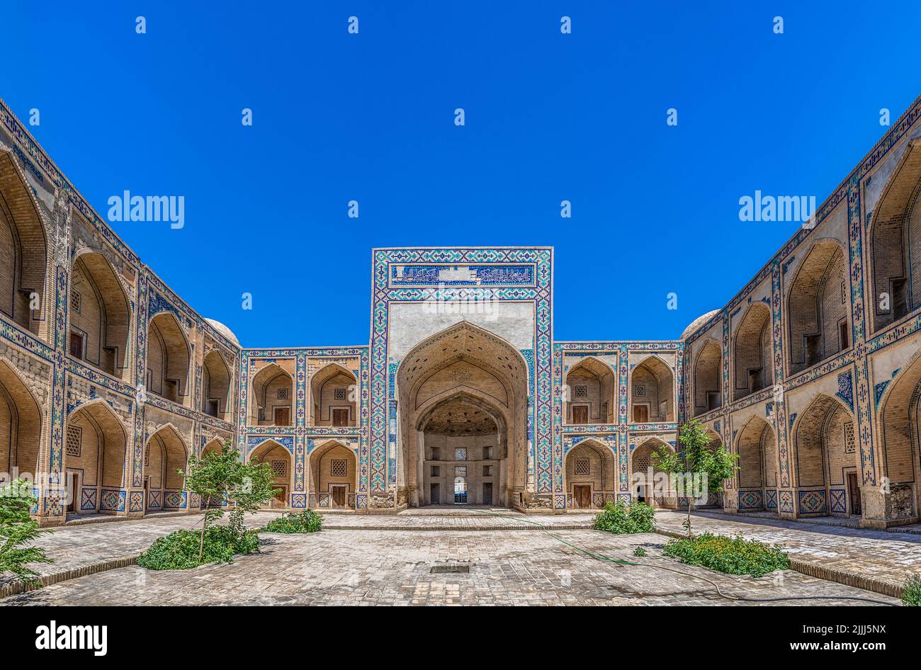 Ulugh Beg Madrasa, Bujara, Uzbekistán Foto de stock