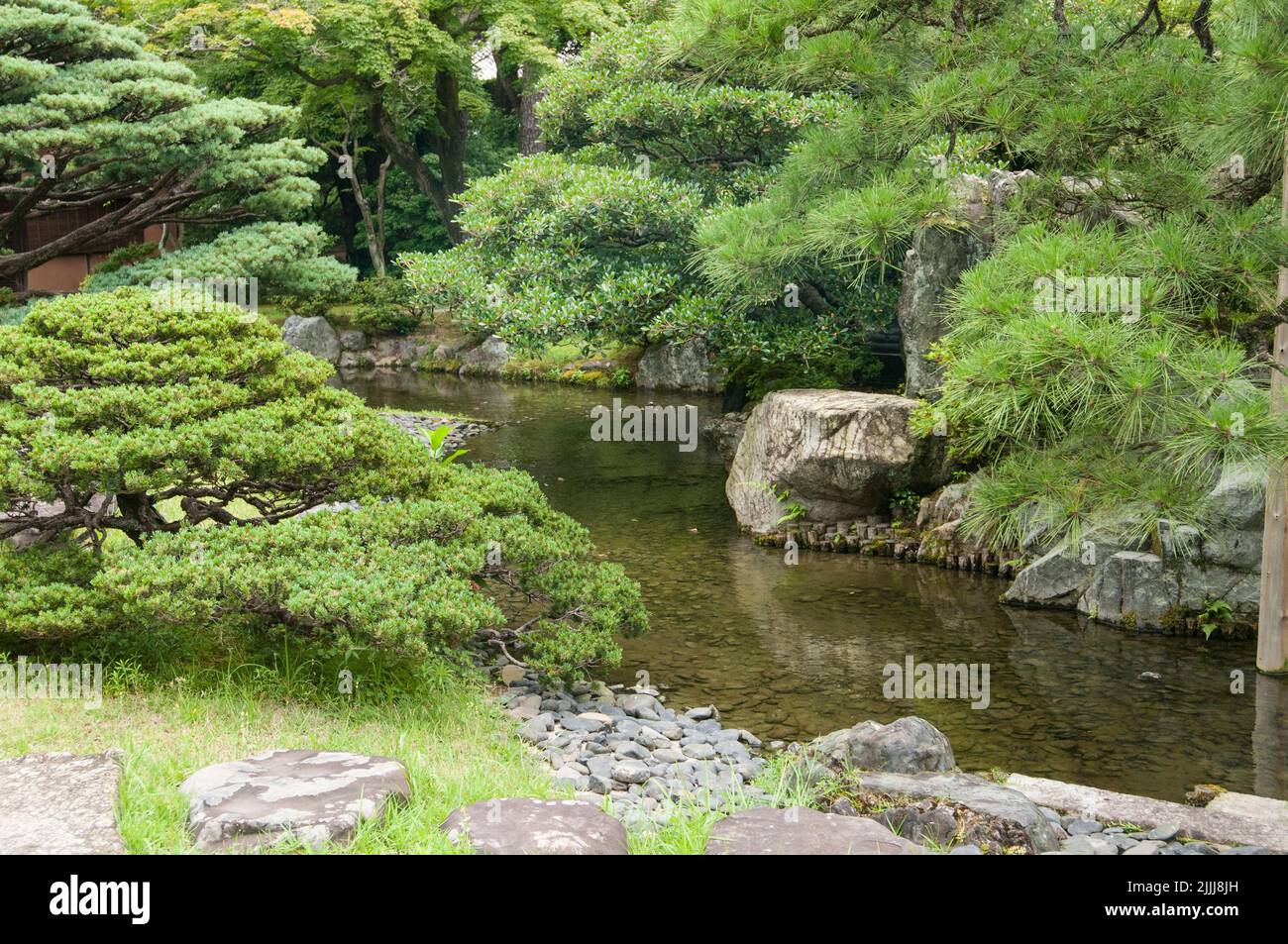 Jardín japonés. Foto de stock