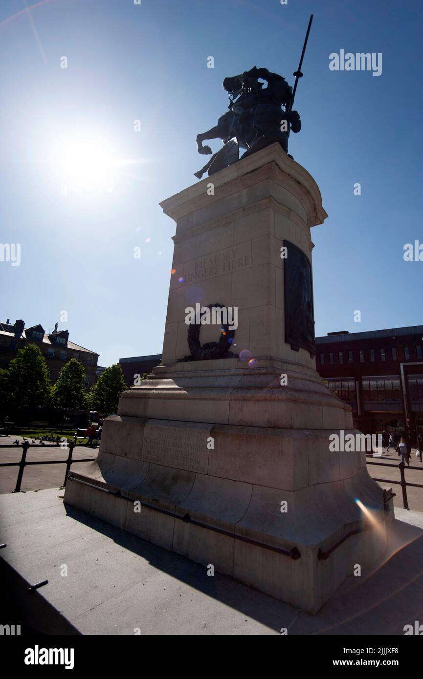 Monumento a la guerra, Old Eldon Square, Newcastle upon Tyne Foto de stock