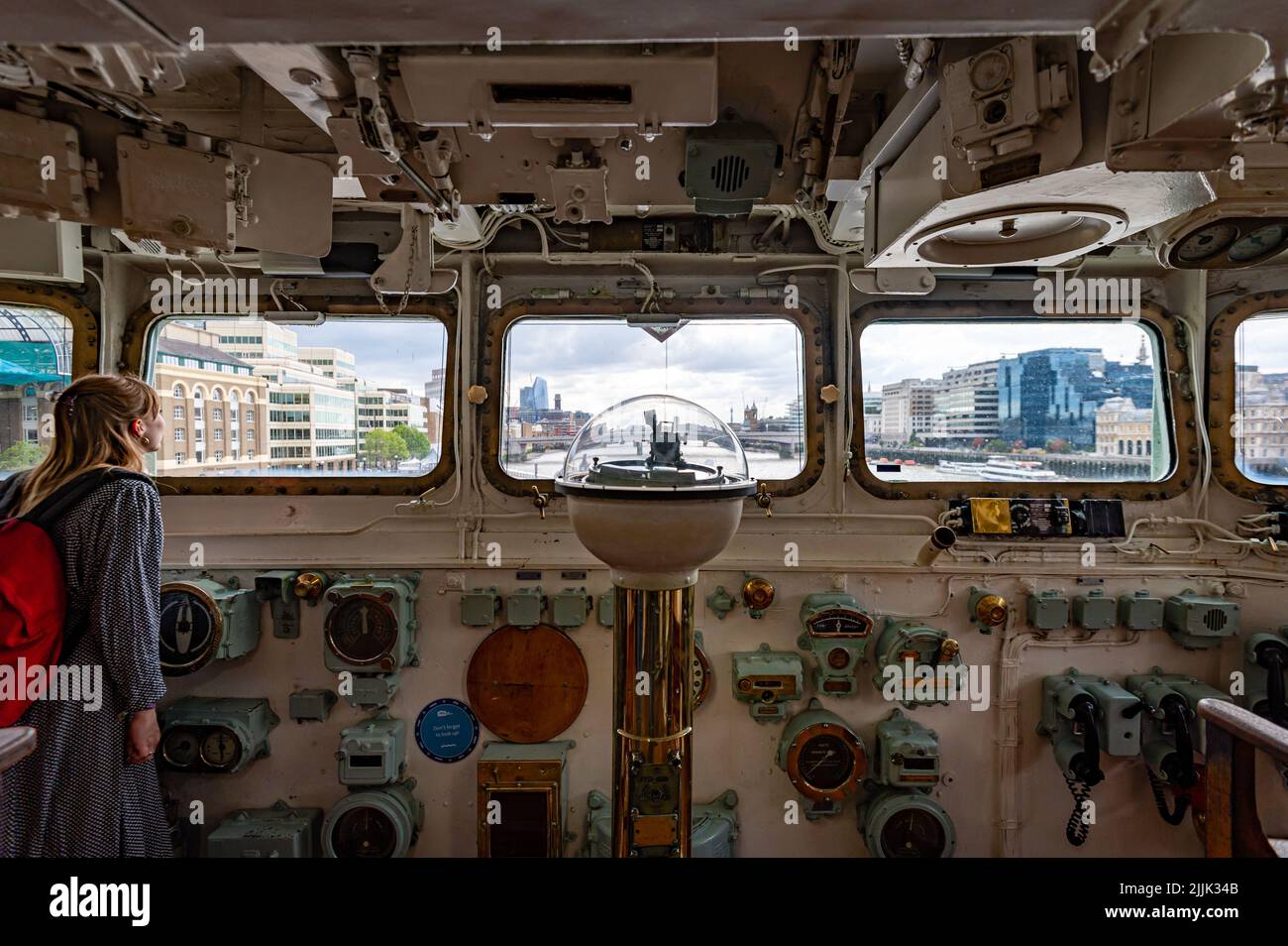 Vista desde HMS Belfast, Londres, Reino Unido Foto de stock