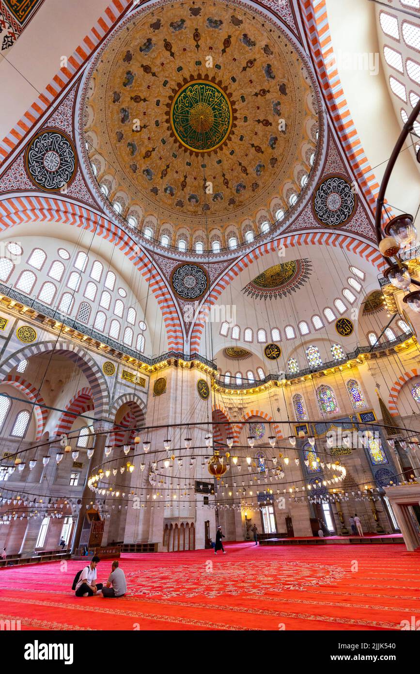 mezquita de suleymaniye en estambul. Turquía. Foto de stock