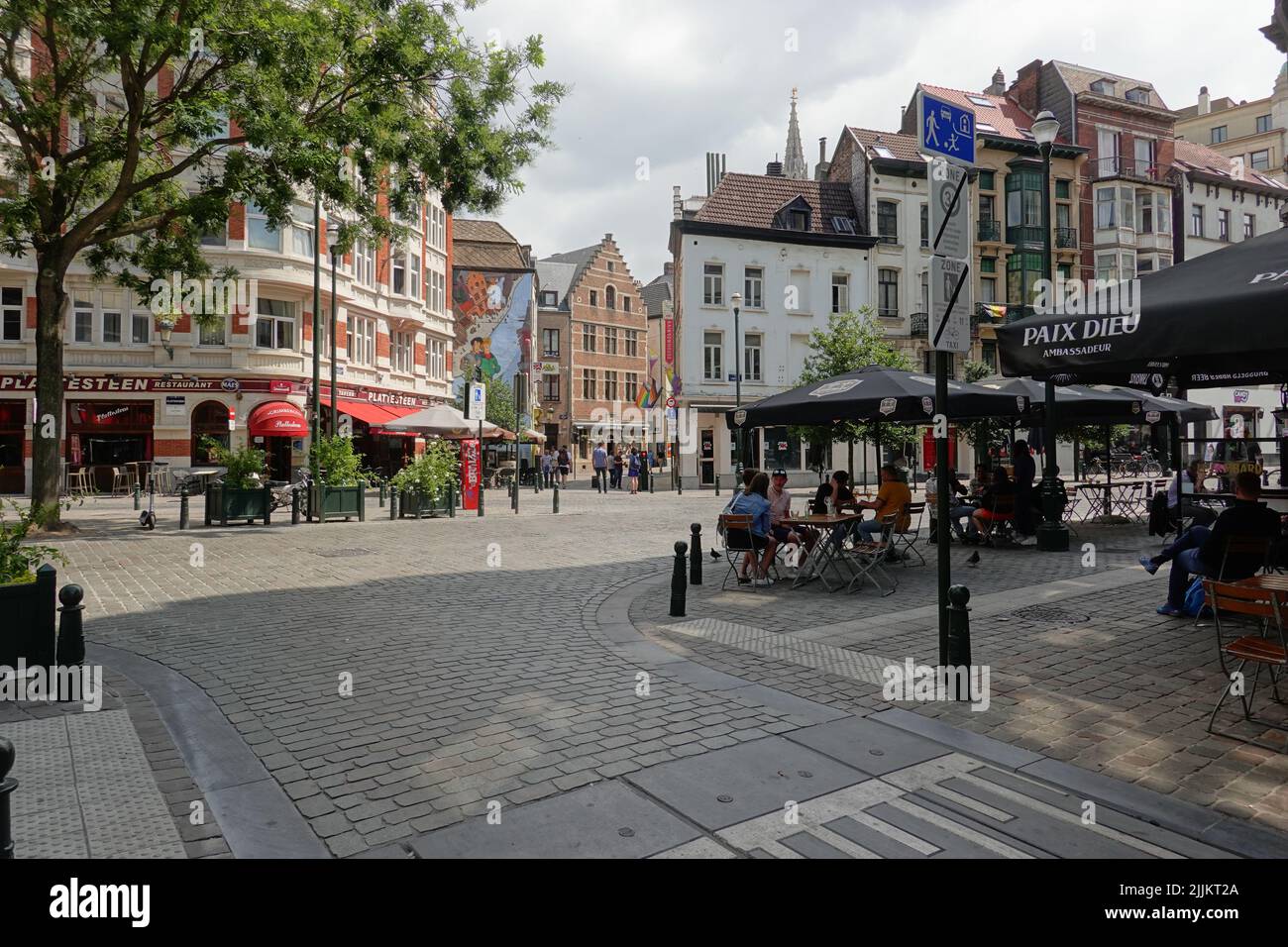 Brüssel, Altstadt // Bruselas, centro de la ciudad Foto de stock