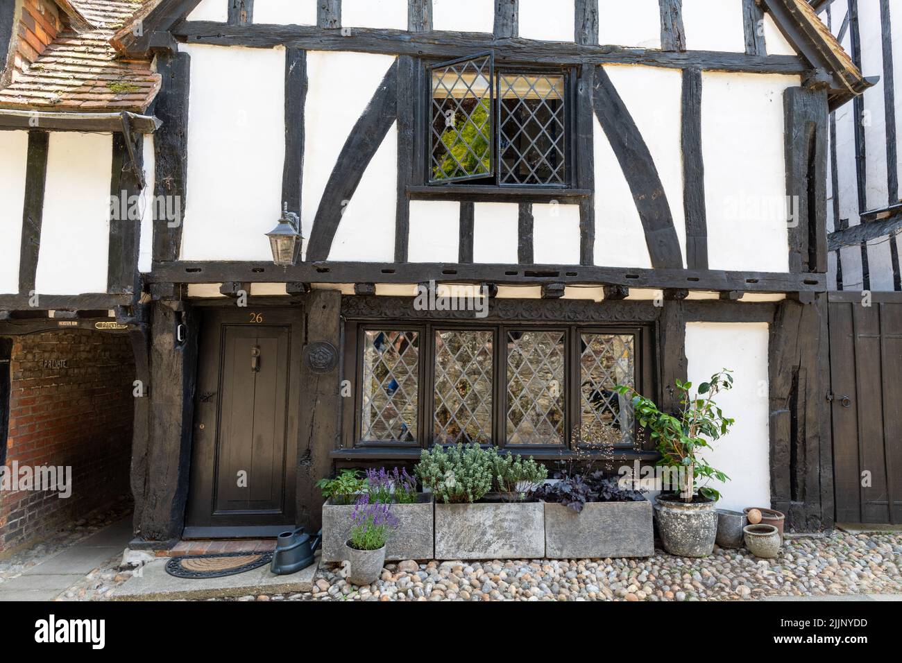 Arquitectura Medieval en Rye UK Foto de stock
