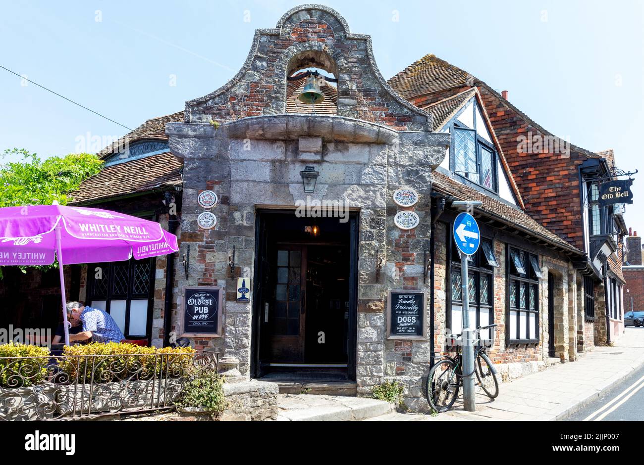 El Bell Inn Rye en East Sussex Foto de stock
