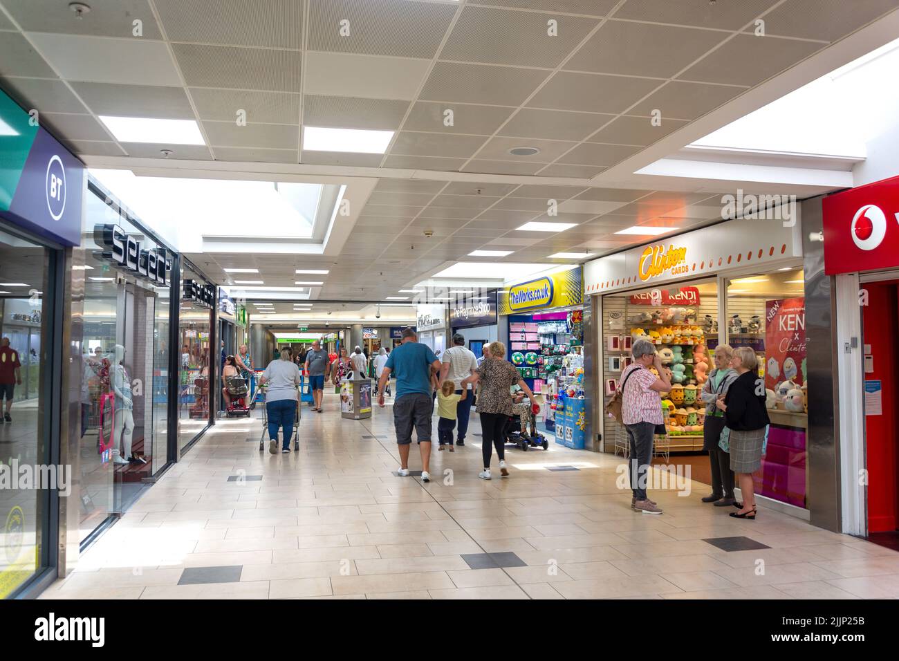 Interior de Galleries Shopping Centre, Washington, Tyne and Wear, Inglaterra, Reino Unido Foto de stock