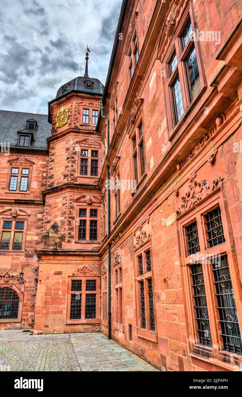 Castillo de Johanesburgo en Aschaffenburg, Alemania Foto de stock