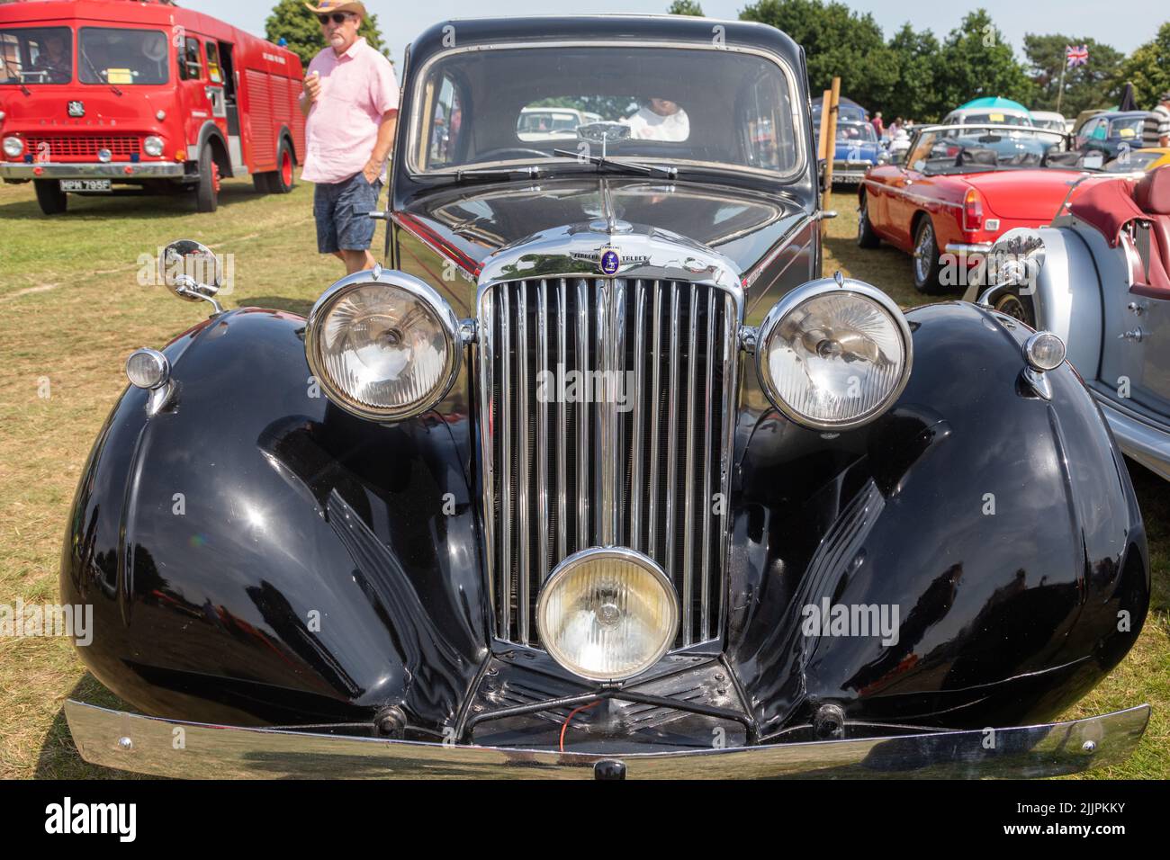 Un Sunbeam Talbot Supreme en el Appledore Classic Car Show Kent Foto de stock