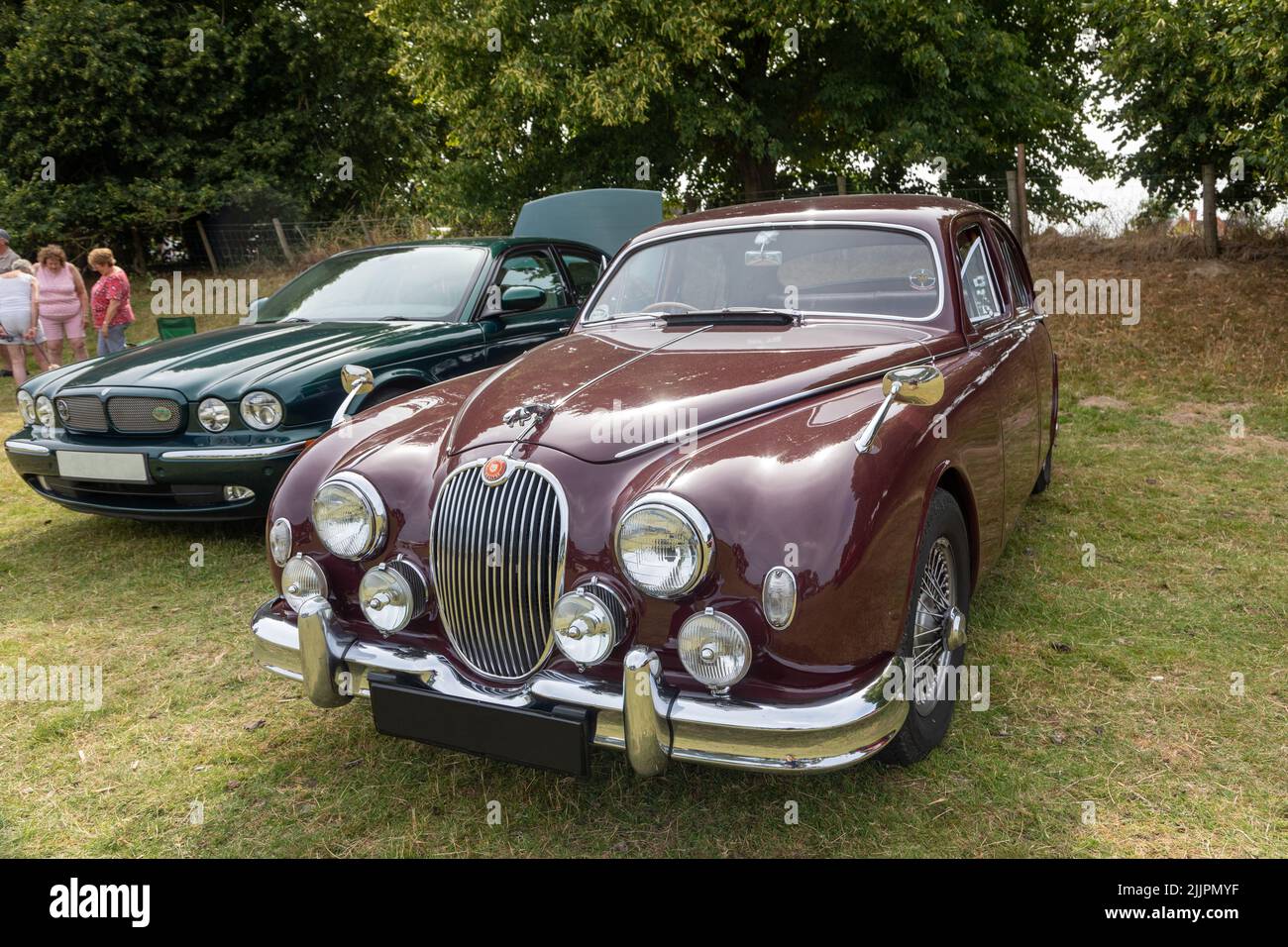 Jaguar Mk 1 Appledore - Salón de coches clásicos Kent Foto de stock