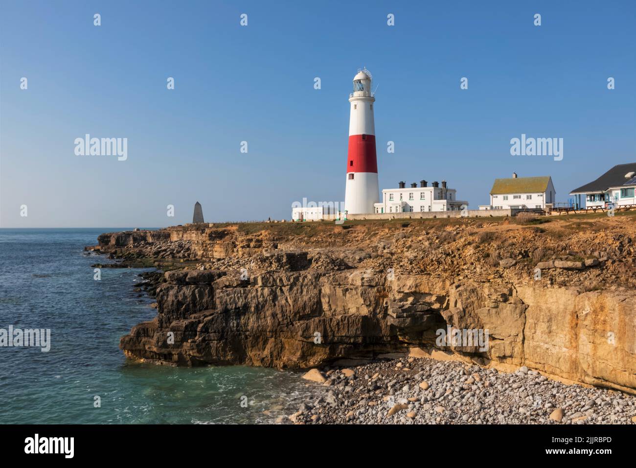 Inglaterra, Dorset, Weymouth, Portland Bill, Portland Bill Lighthouse Foto de stock