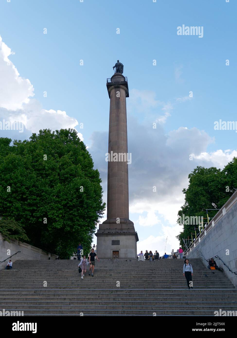 Londres, Gran Londres, Inglaterra, Junio 30 2022: Columna del Duque de York en Waterloo Place Foto de stock