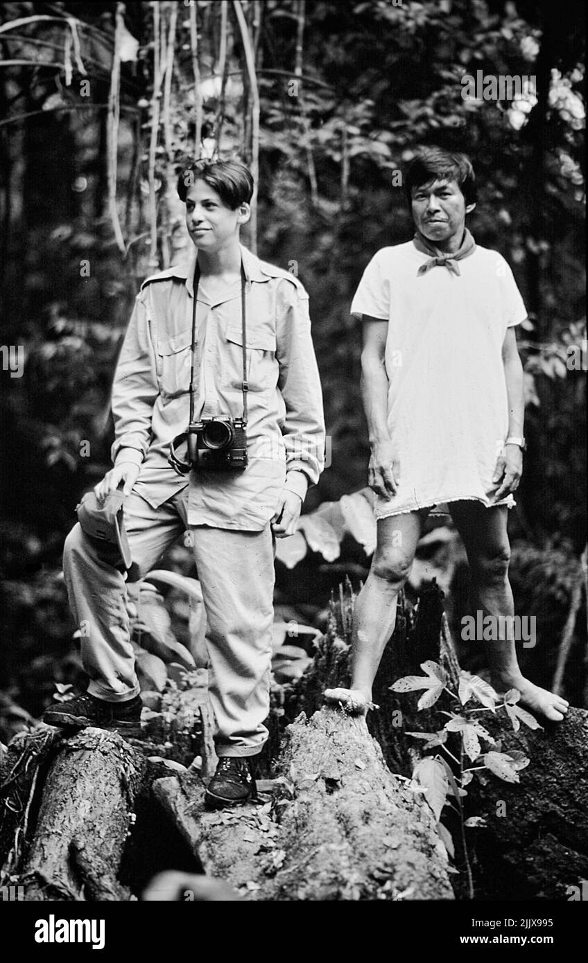 Marc Hoberman en la selva amazónica Foto de stock