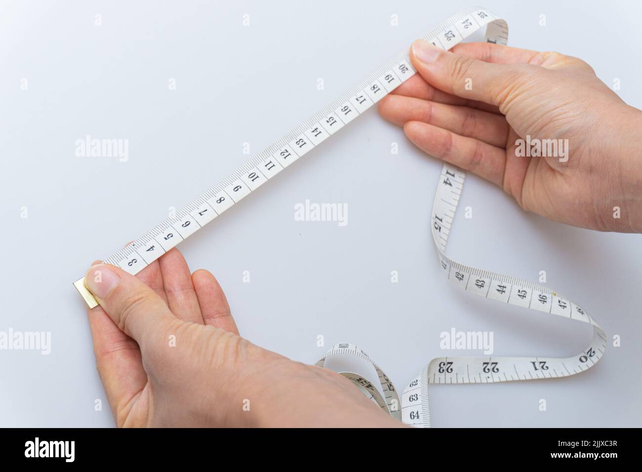 Cinta métrica para medir varias partes del cuerpo Fotografía de
