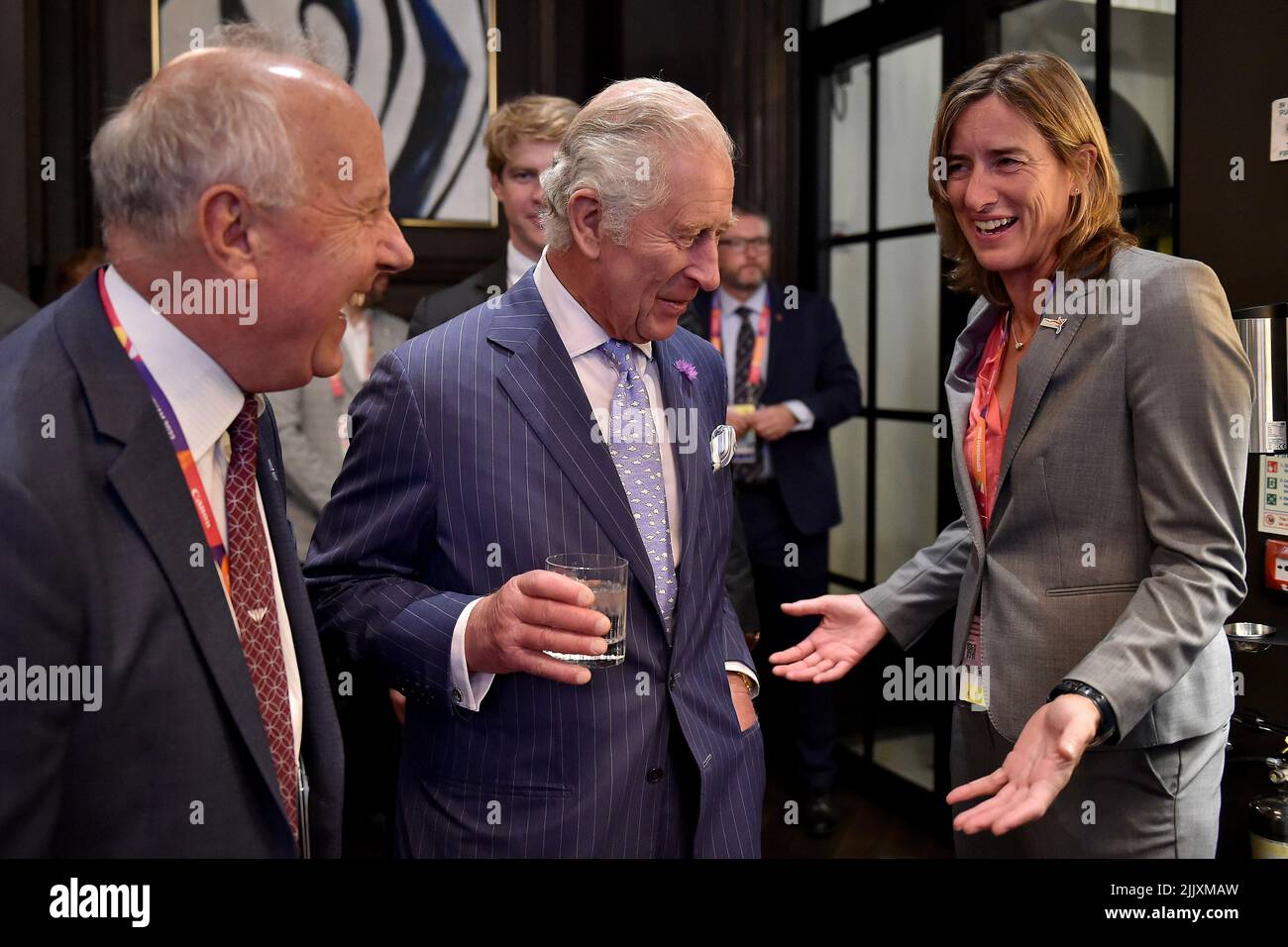 El Príncipe de Gales asiste a la recepción de apertura de los Juegos de la Commonwealth de Birmingham 2022. Fecha de la foto: Jueves 28 de julio de 2022. Foto de stock
