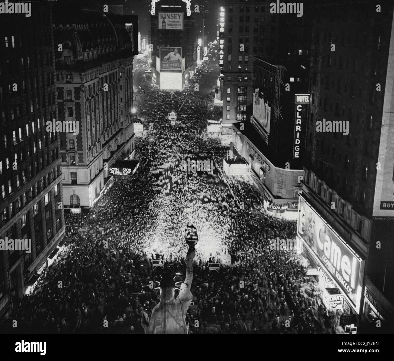 Celebraciones del Día V-E - Nueva York. 28 de mayo de 1945. Foto de stock