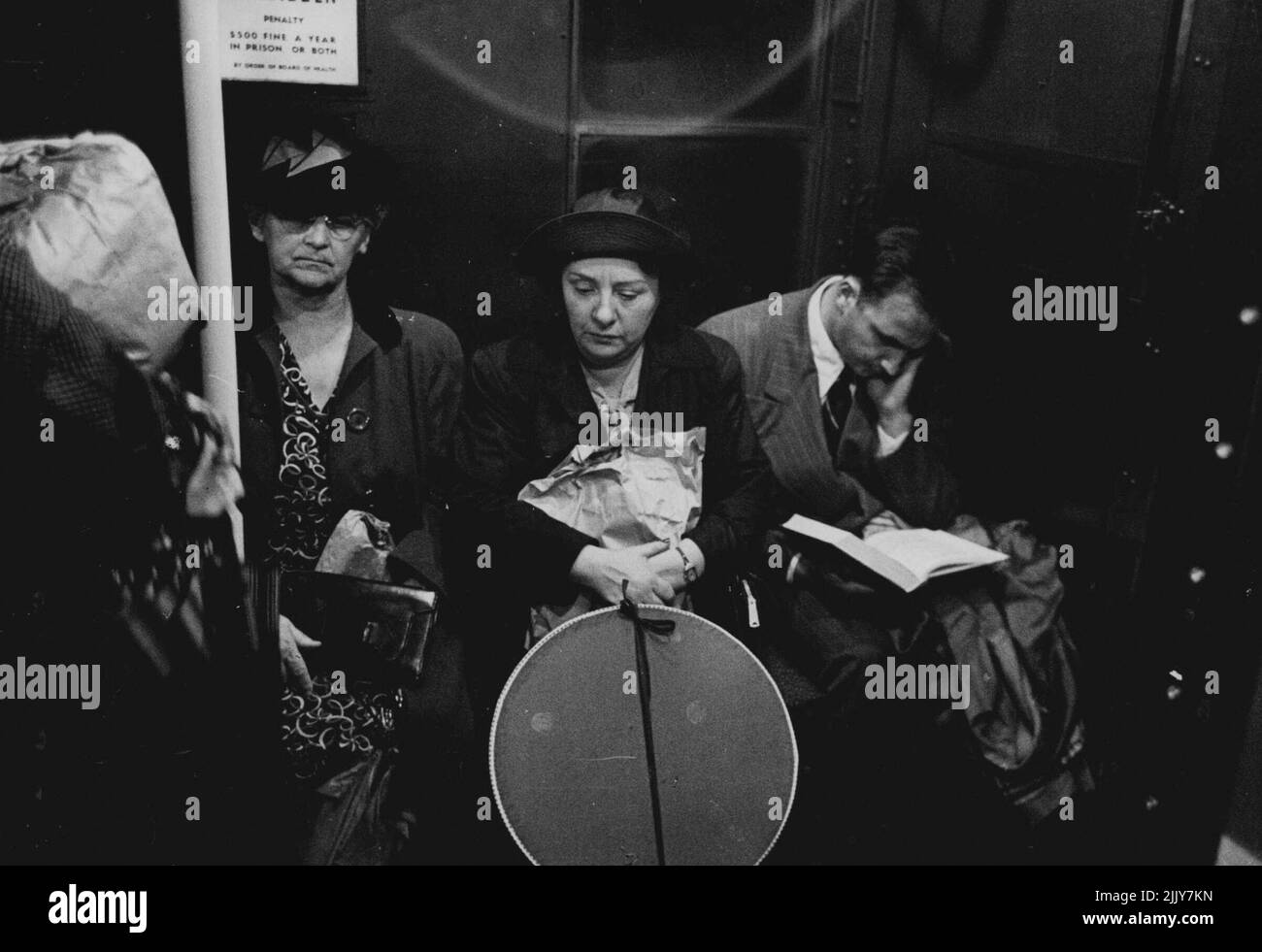 Metro - Nueva York. 13 de marzo de 1947. Foto de stock