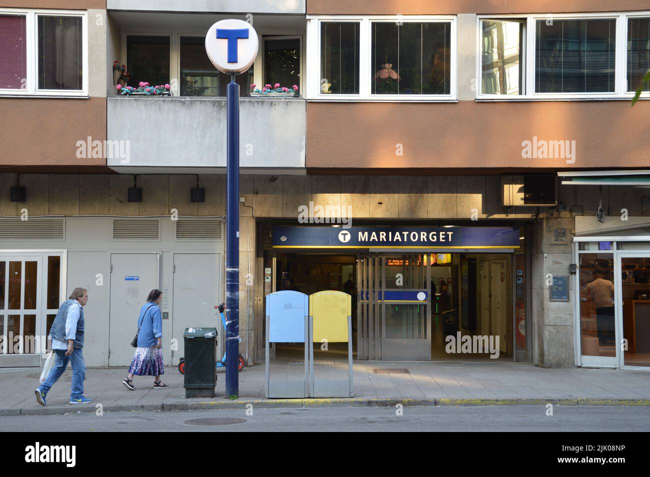 Estocolmo, Suecia - 20 de julio de 2022 - Mariatorget estación de metro. (Markku Rainer Peltonen) Foto de stock
