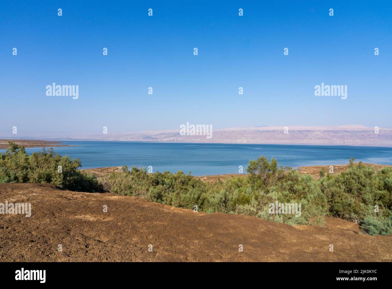 Ein Feshkha (Einot Tzukim) es una reserva natural y sitio arqueológico en la costa noroeste del Mar muerto, a unos tres kilómetros al sur de Qumr Foto de stock