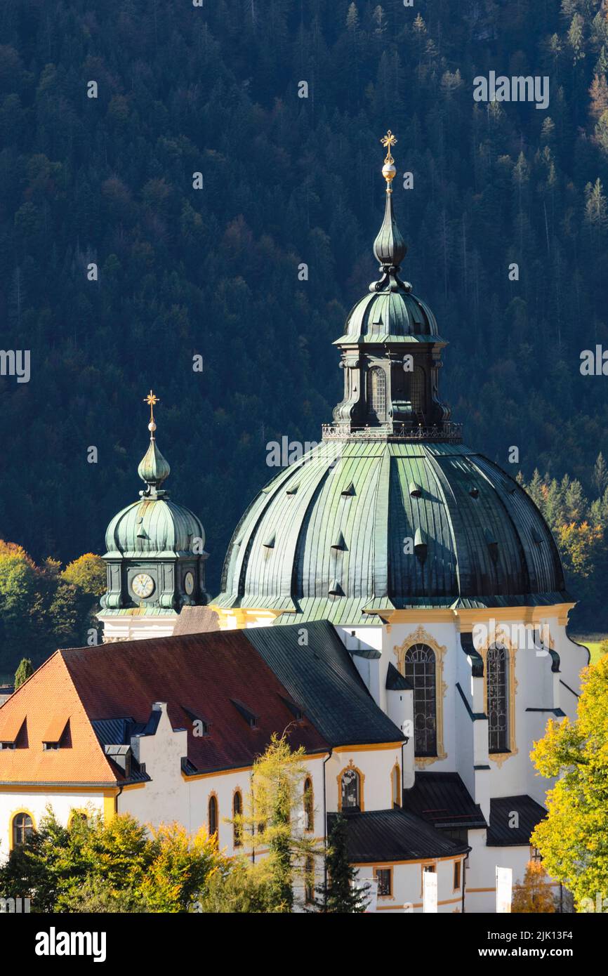 Monasterio de Ettal, Werdenfelser Land, Alta Baviera, Alemania, Europa Foto de stock
