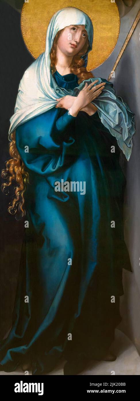 La Virgen María como Madre de los Dolores, el Poliptico de los Siete Dolores, Albrecht Durer, circa 1495-98, Alte Pinakothek, Munich, Alemania, Europa Foto de stock