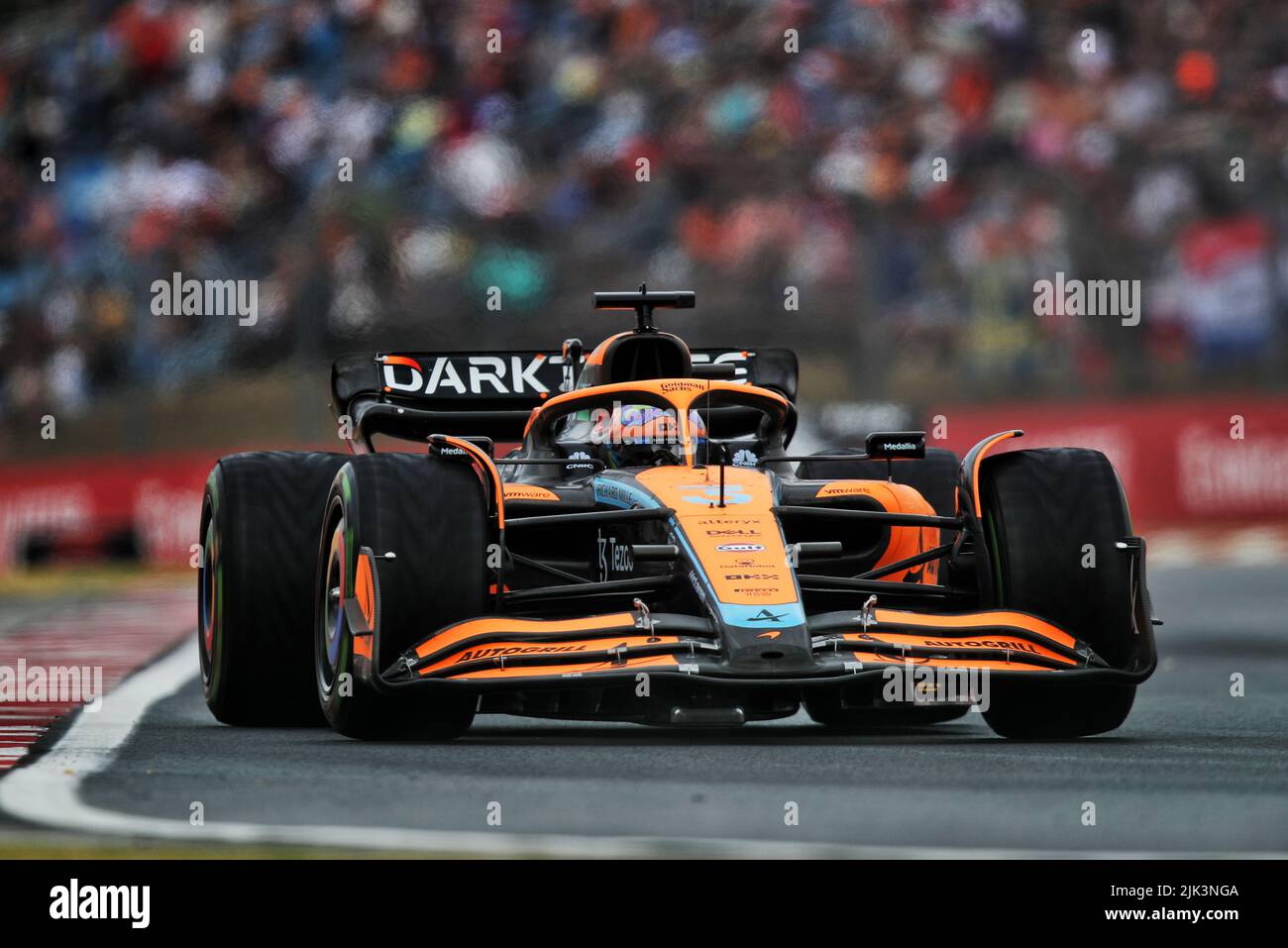 Mogyorod, Hungría. 30th de julio de 2022. Daniel Ricciardo (AUS) McLaren MCL36. Gran Premio de Hungría, sábado 30th de julio de 2022. Budapest, Hungría. Crédito: James Moy/Alamy Live News Foto de stock
