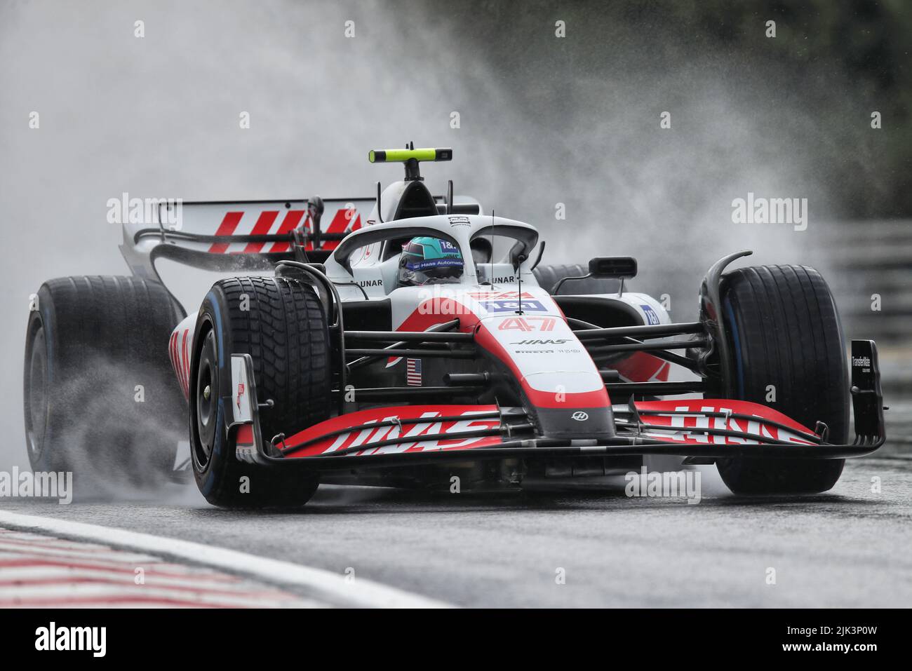 Mogyorod, Hungría. 30th de julio de 2022. Mick Schumacher (GER) Haas VF-22. Gran Premio de Hungría, sábado 30th de julio de 2022. Budapest, Hungría. Crédito: James Moy/Alamy Live News Foto de stock