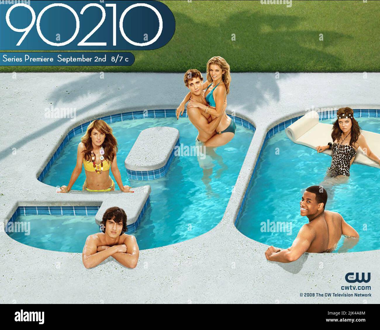 GRIMES,STEGER,MILLIGAN,MCCORD,WILDS,POSTER, 90210, 2008 Foto de stock