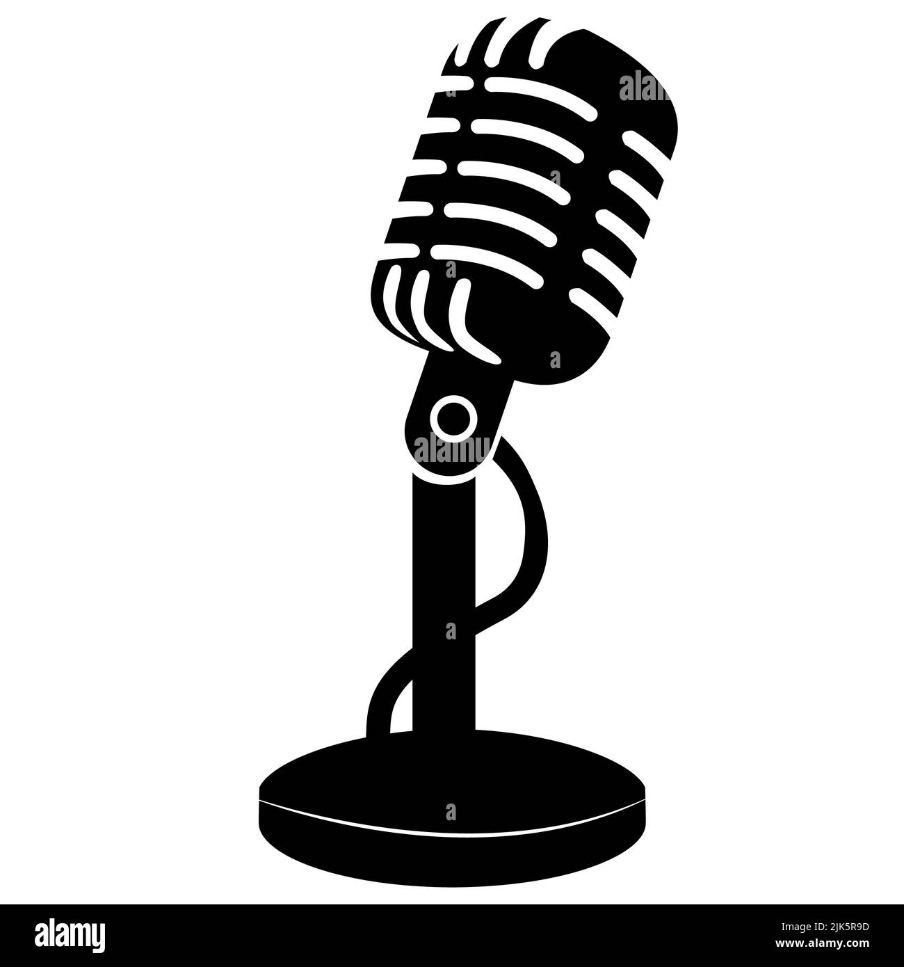 Vintage microphone single flat icon fotografías e imágenes de alta  resolución - Alamy