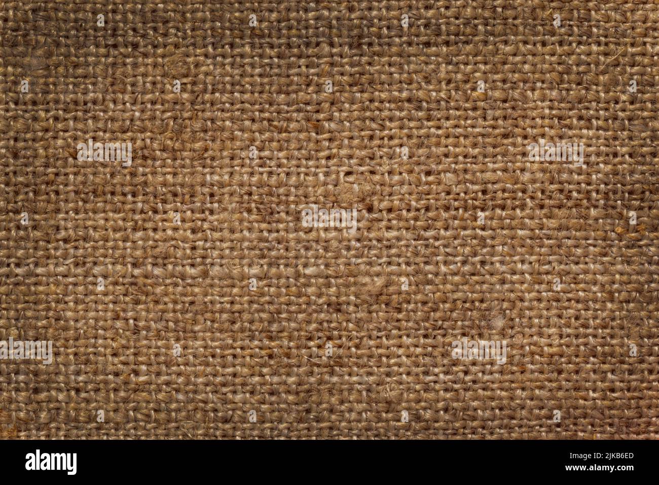 primer plano de textura de arpillera marrón oscuro Foto de stock