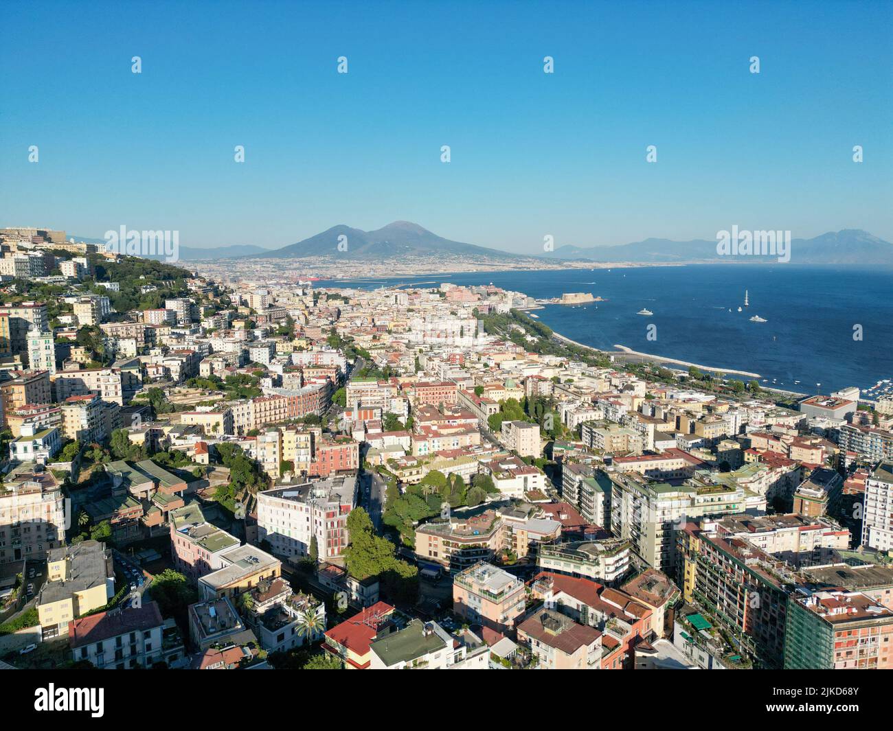 Napoli, veduta aerea Foto de stock
