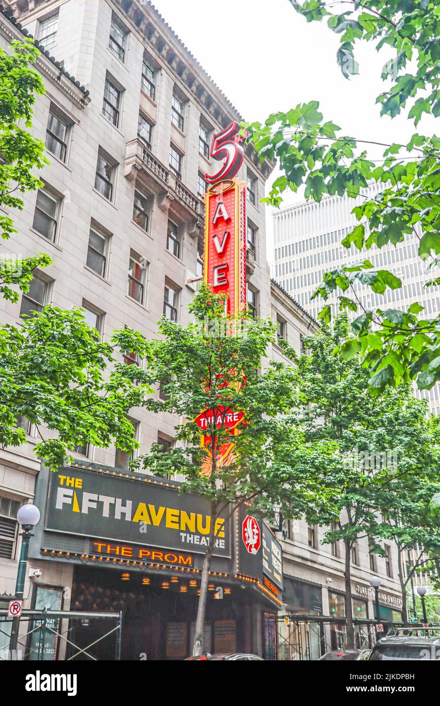 El Teatro de la Quinta Avenida. Seattle, Washington. Foto de stock