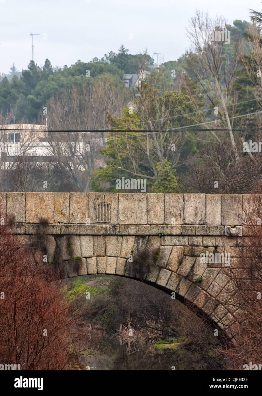 Puente de Herrera, Galapagar, Comunidad de Madrid, España Foto de stock