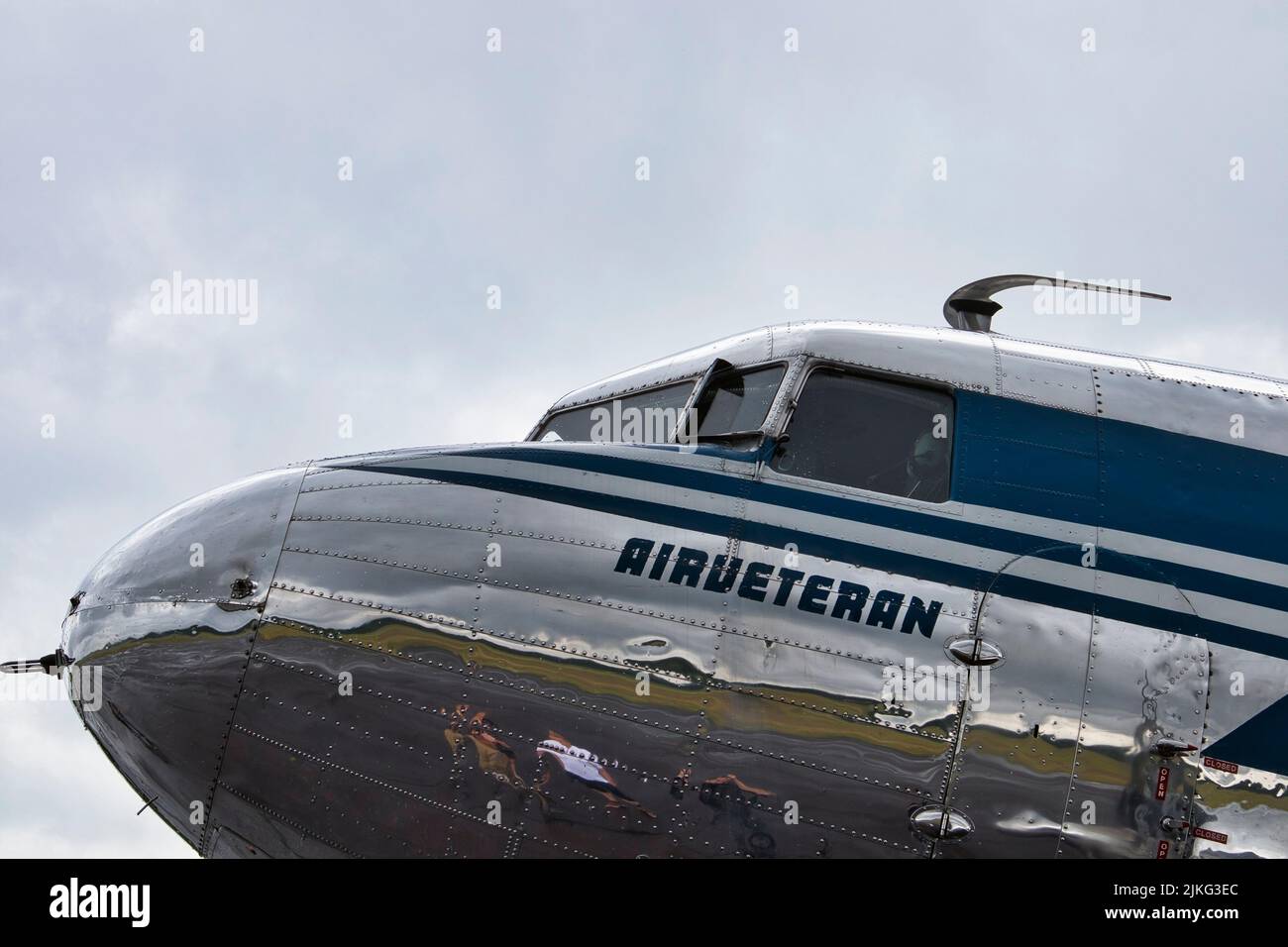 Lappeenranta, Finlandia – 07/23/2022:Douglas DC-3 Foto de stock