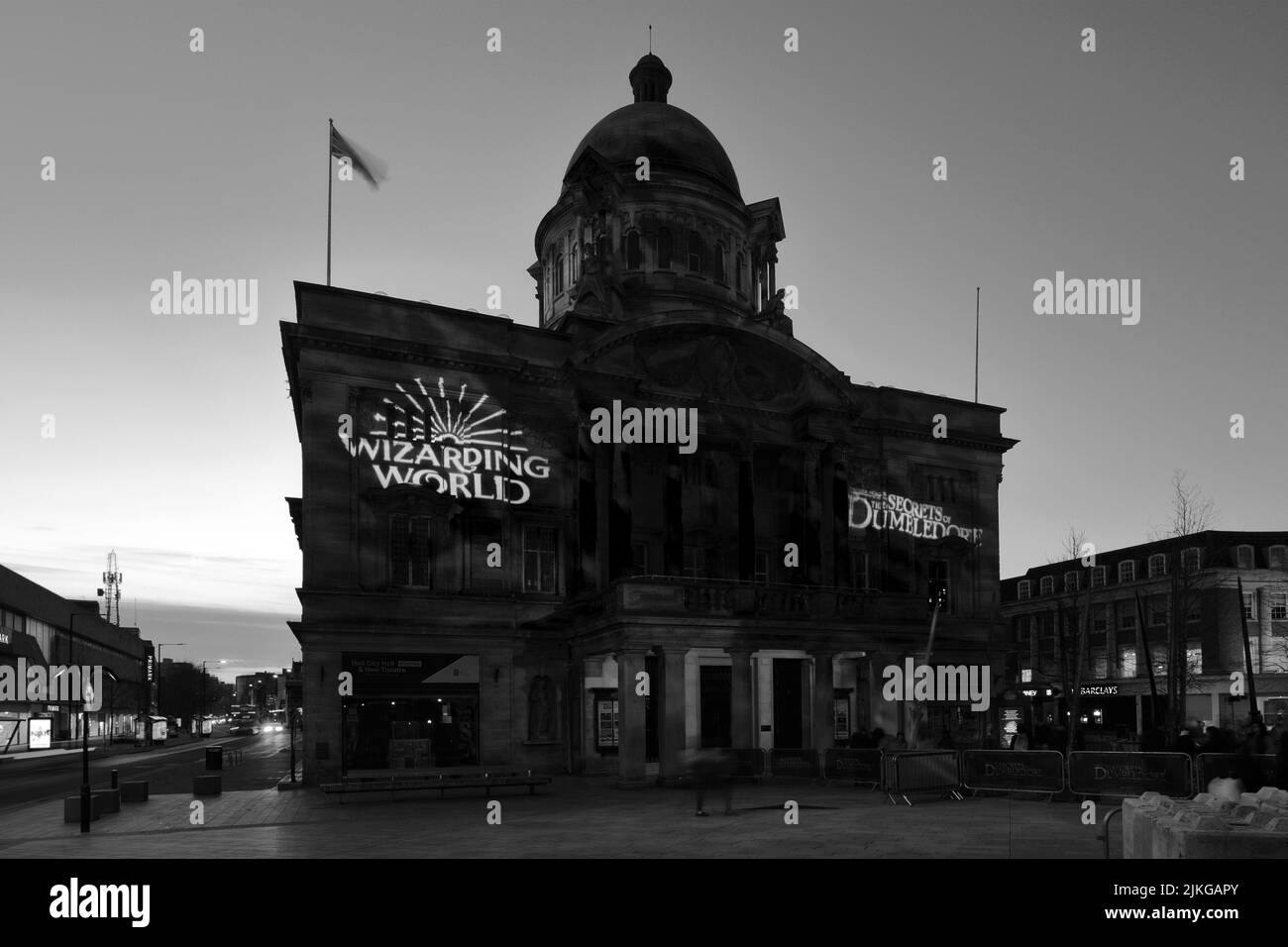 Hull City Hall, Queen Victoria Square, Kingston-upon-Hull, East Riding of Yorkshire, Humberside, Inglaterra, Reino Unido Foto de stock