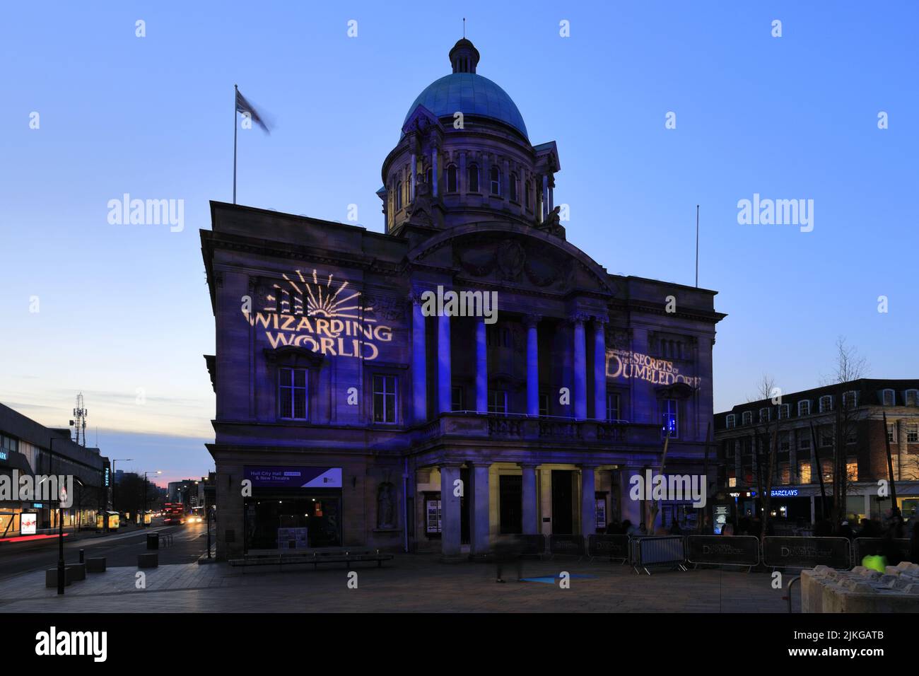 Hull City Hall, Queen Victoria Square, Kingston-upon-Hull, East Riding of Yorkshire, Humberside, Inglaterra, Reino Unido Foto de stock