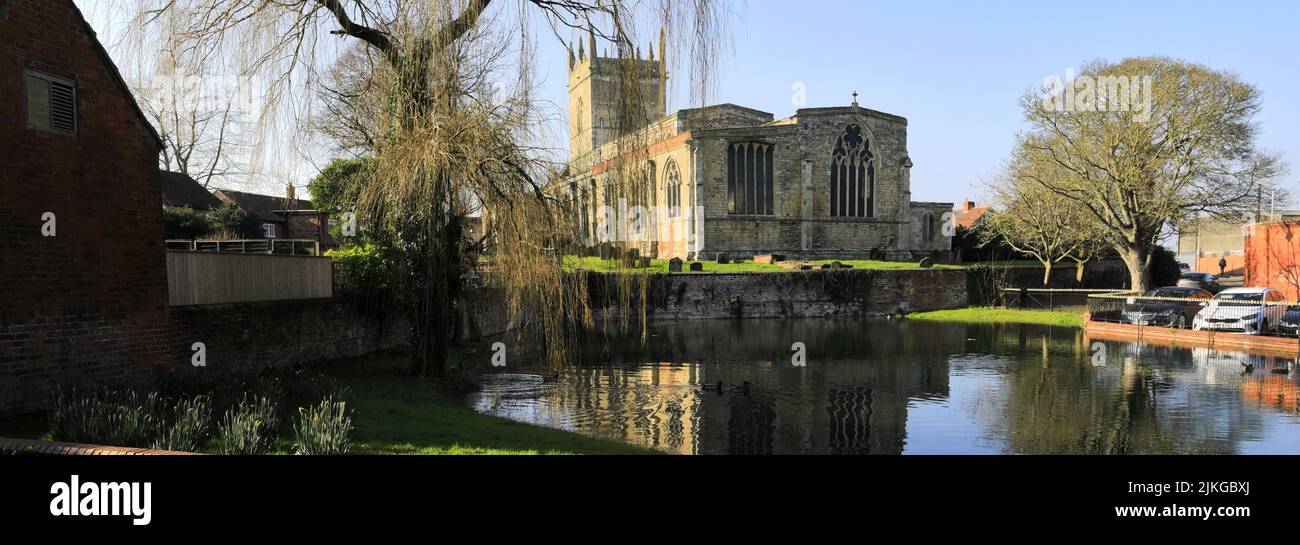 St Marys Church, Barton-upon-Humber village, Lincolnshire County, Inglaterra, Reino Unido Foto de stock