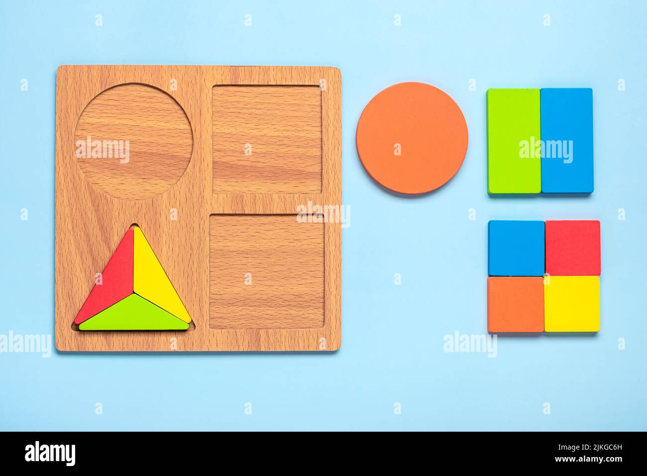 Juegos Montessori para bebés, rompecabezas de madera 3D para niños, juguetes  educativos de madera para niños