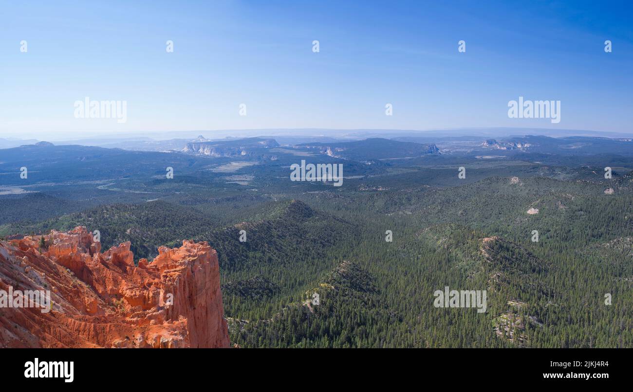 Vista desde Yovimpa Point, Parque Nacional Bryce Canyon, Utah, EE.UU., Foto de stock