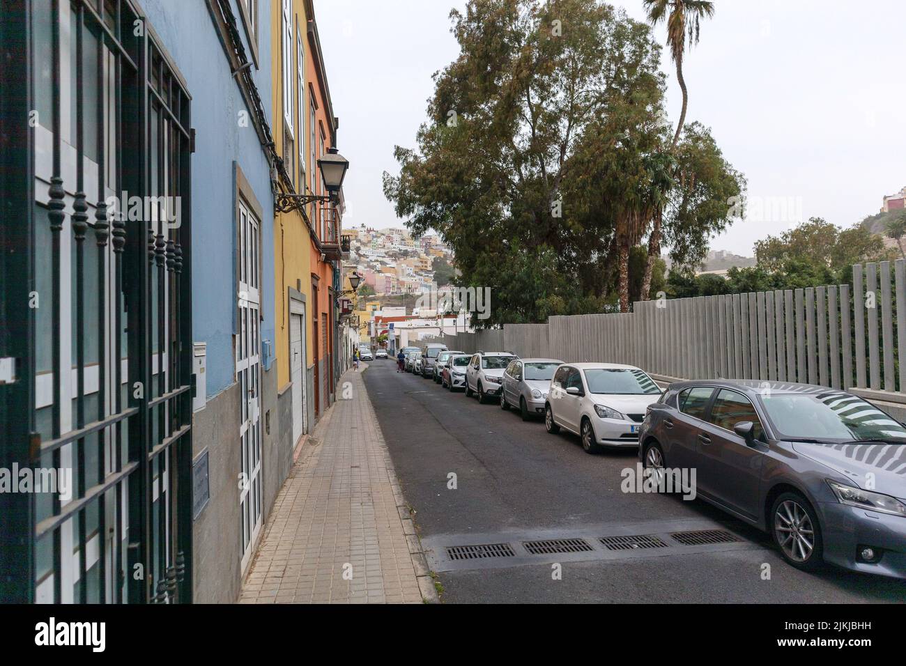Las calles de Las Palmas durante el día en Gran Canaria, España Foto de stock