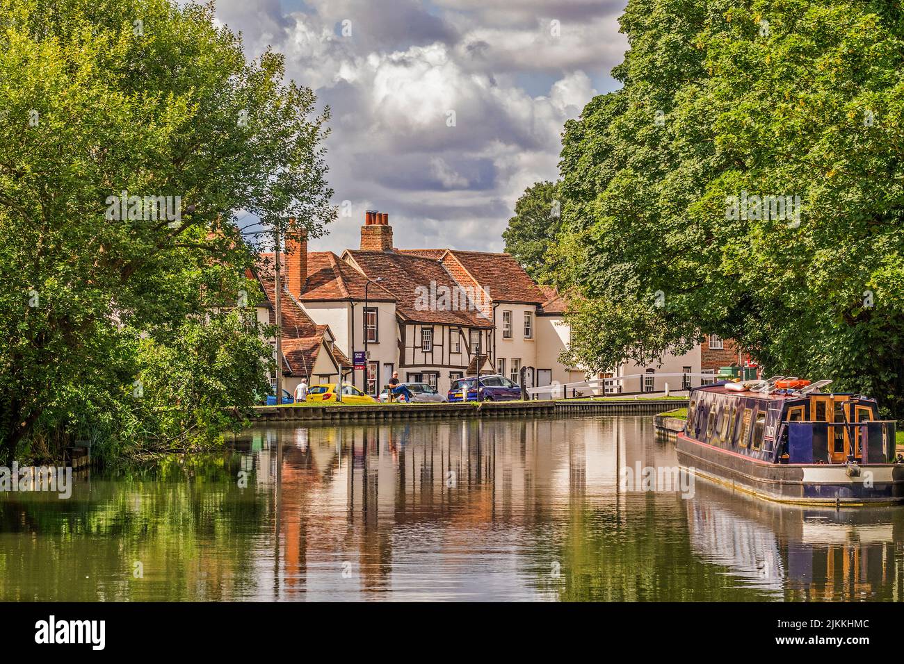 Kennet y Avon Canal, Newbury, Berkshire, Reino Unido Foto de stock