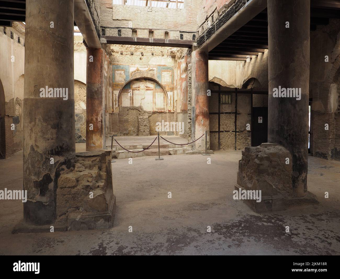 Interior del Colegio de los Agustinos, Ercolano Scavi, Excavaciones Herculaneum, Campania, Italia. Foto de stock