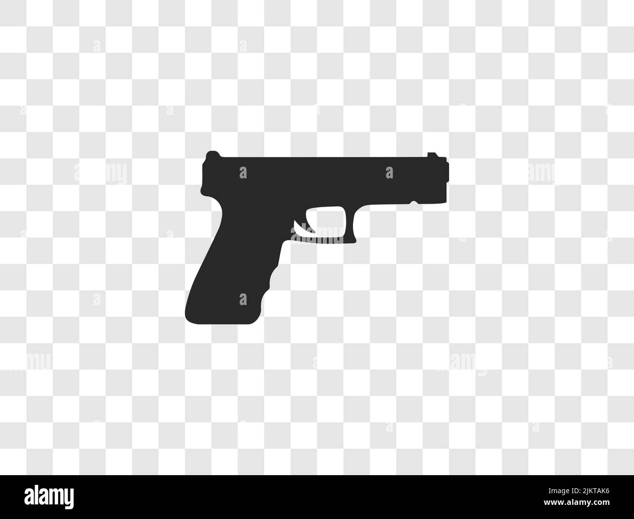 Ilustración vectorial. Icono de arma de pistola Ilustración del Vector