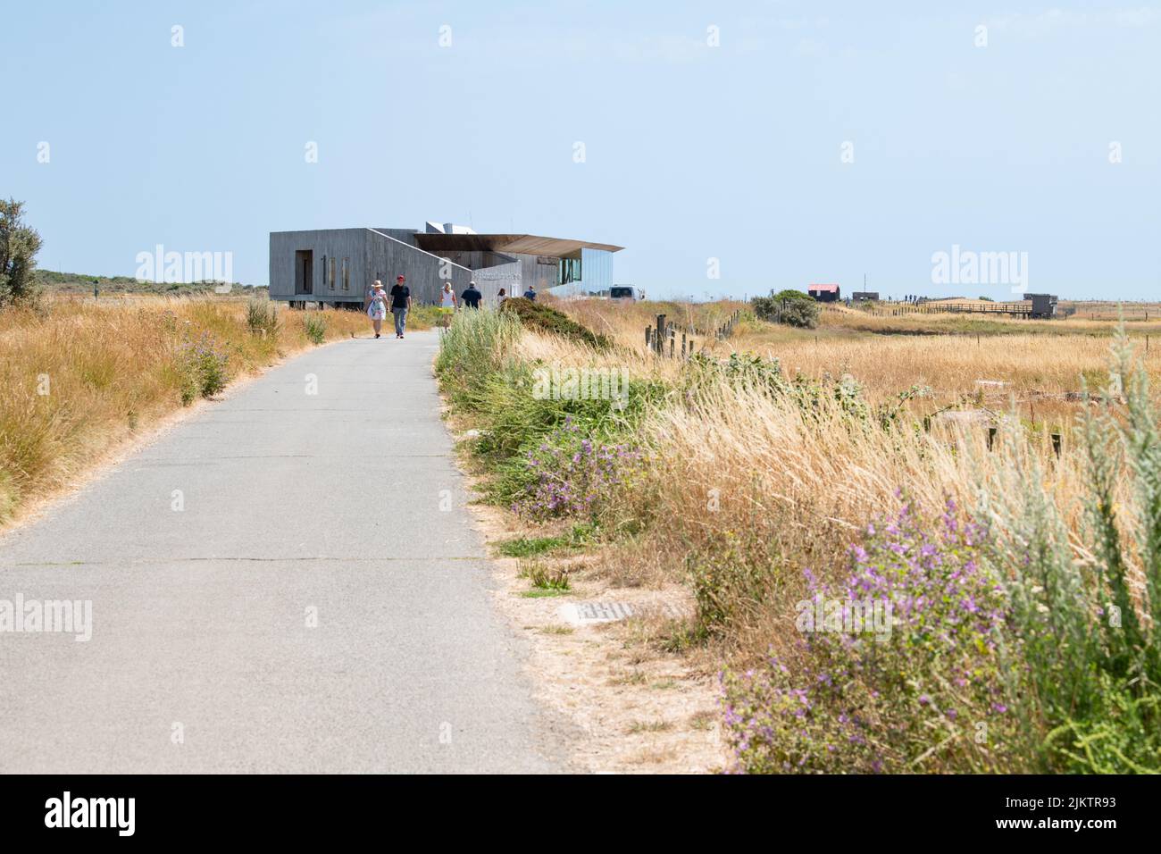 Rye Harbour Nature Reserve, Rye Harbour Discovery Centre, Rye Harbour, Rye, East Sussex, Inglaterra Foto de stock