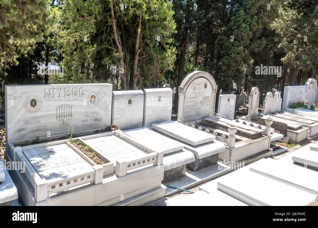 Cementerio judío en kadikoy, Estambul, Turquía Foto de stock