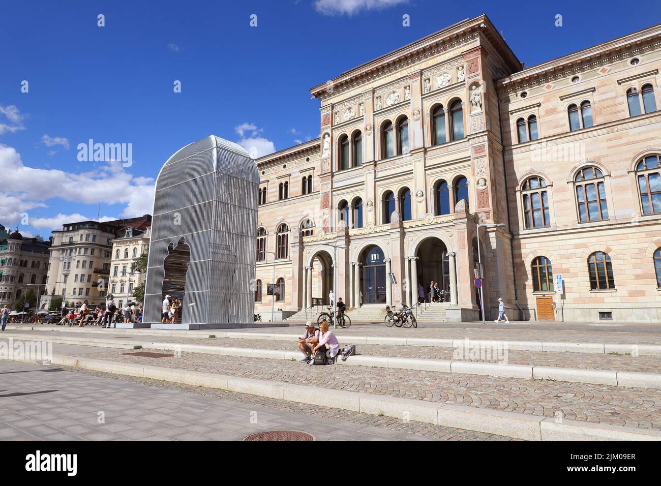 Estocolmo Suecia, 29 de julio de 2022: La vista exterior de la Galería Nacional. Foto de stock