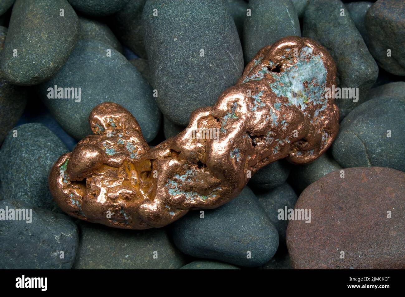 8 onza de Míchigan Copper Nugget - EE.UU Foto de stock