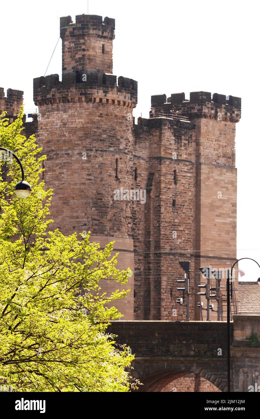 Castle keep, Newcastle upon Tyne Foto de stock