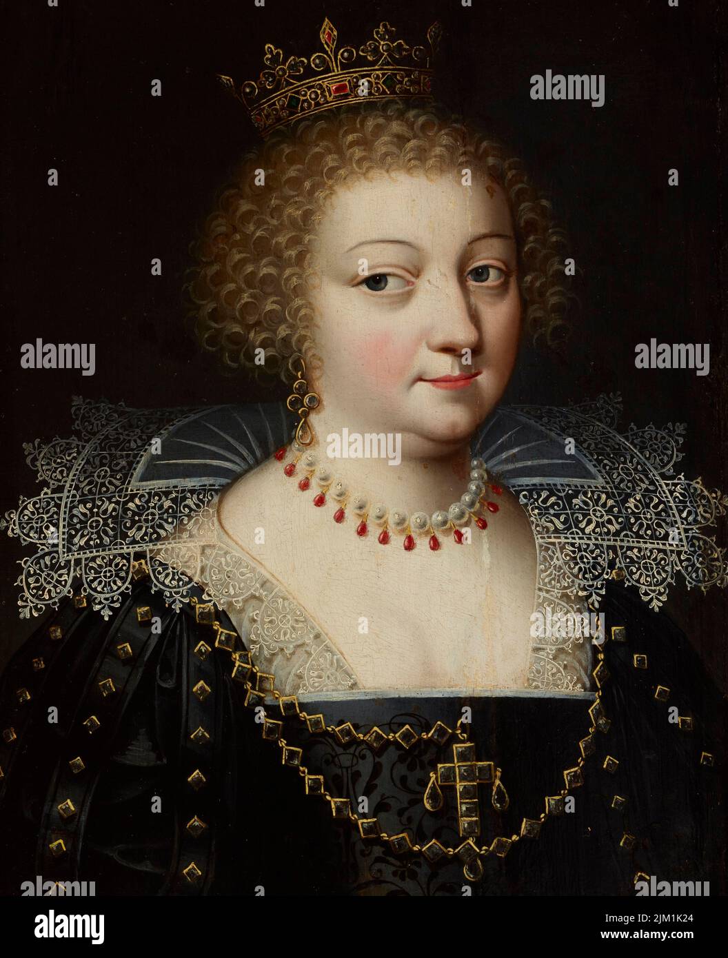 Retrato de Ana de Austria (1601-1666). Museo: Muzeum Narodowe, Cracovia. Autor: ANÓNIMO. Foto de stock