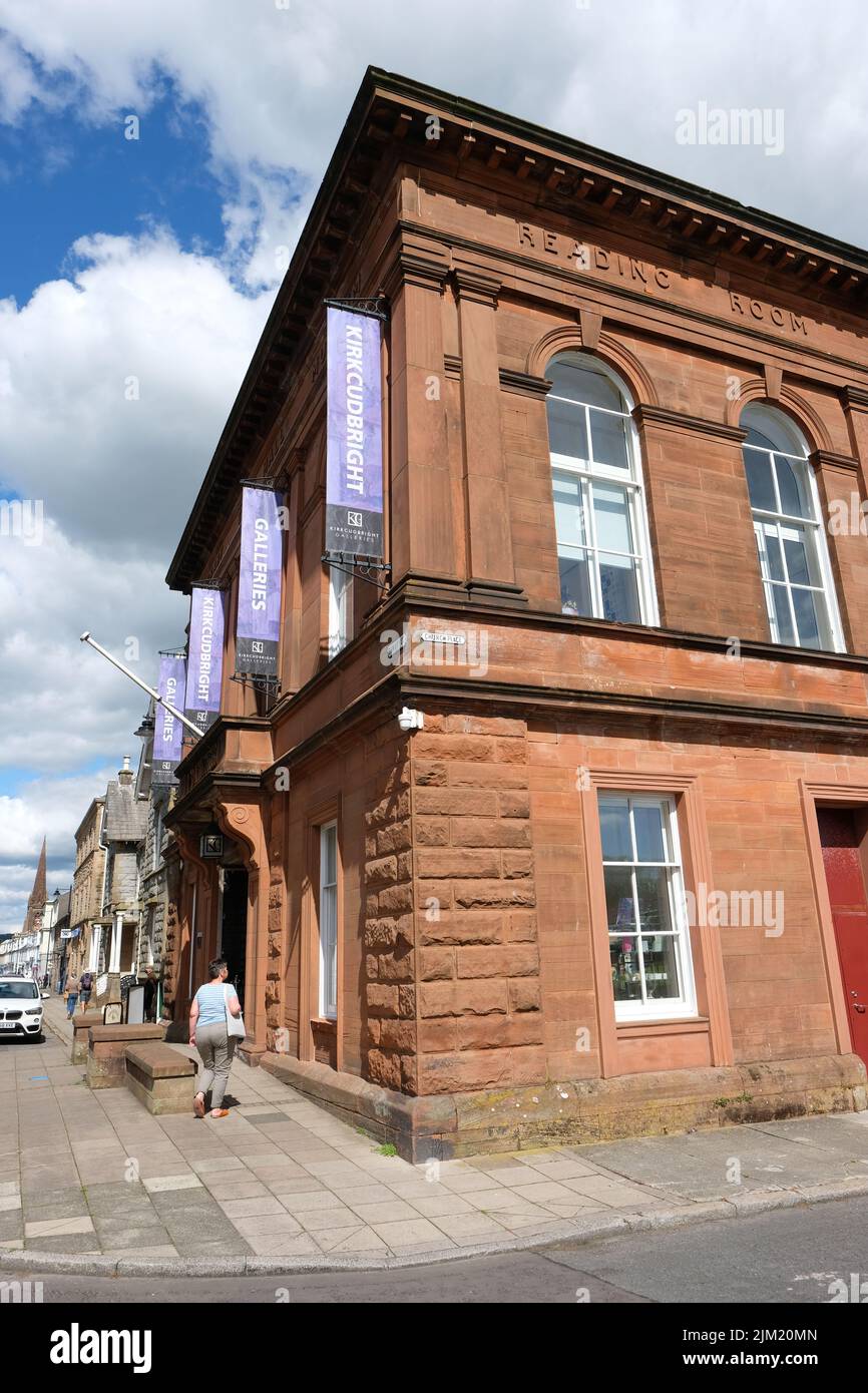 Kirkcudbright Escocia - Las galerías Kirkcudbright albergan exposiciones de arte y cultura foto 2022 de julio Foto de stock
