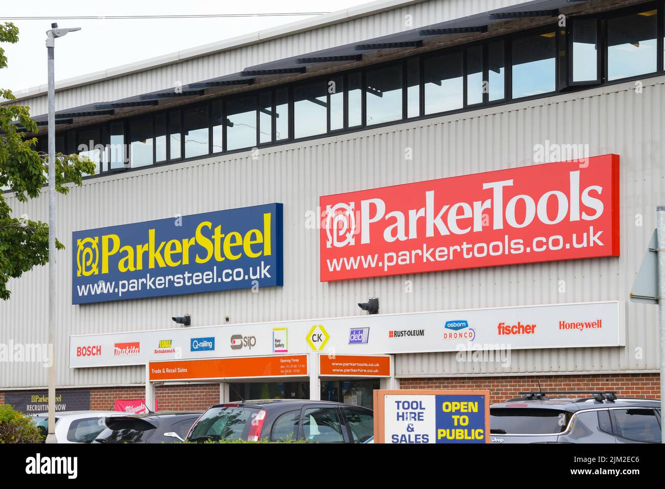 Almacén de ParkerSteel y ParkerTools en Canterbury, Inglaterra, Reino Unido Foto de stock