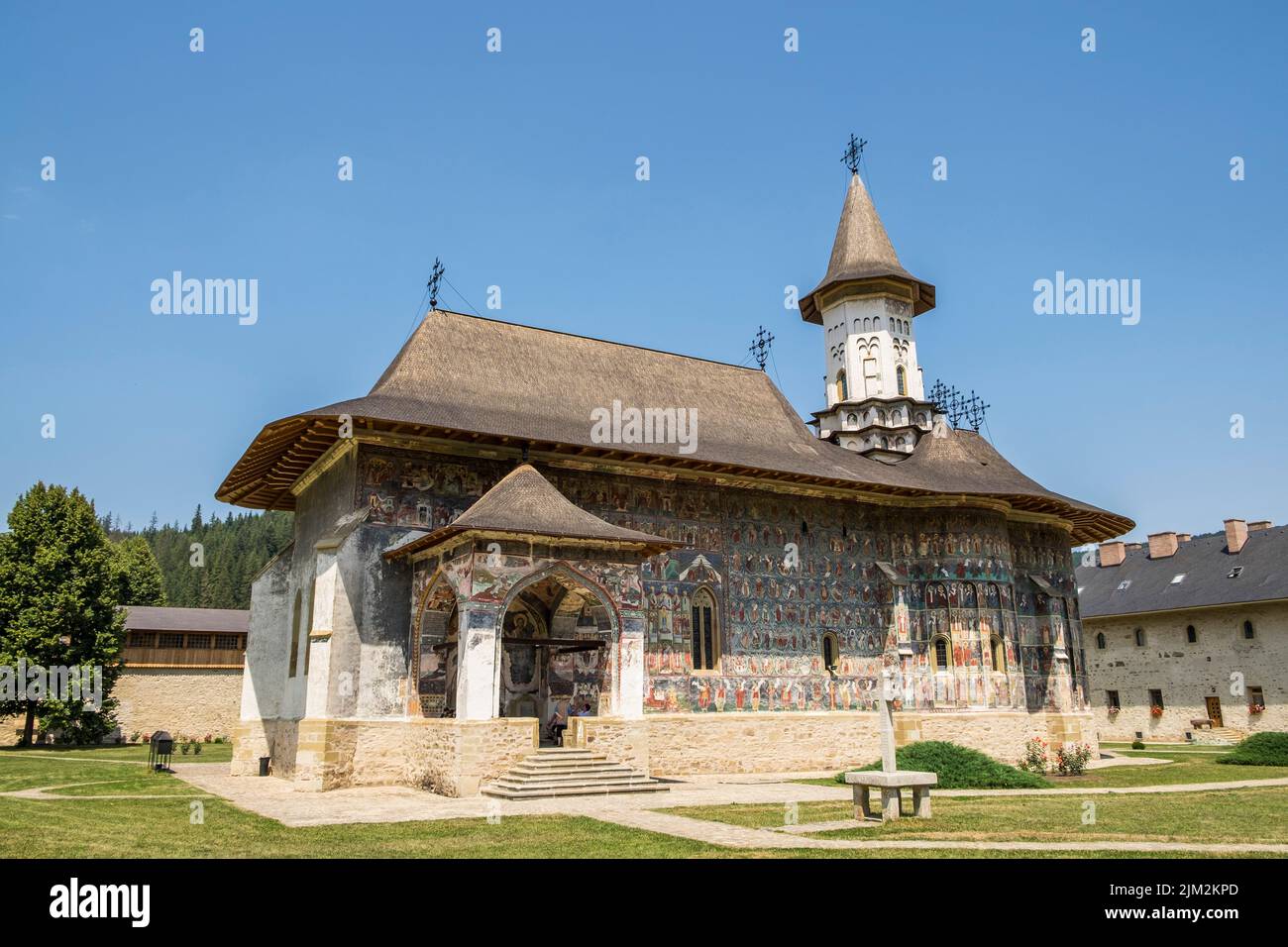 Rumania, Bucovina, Monasterio de Sucevita Foto de stock